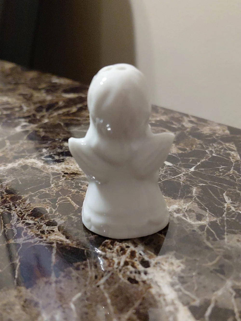 Vintage Miniature Porcelain Angel Bell Ornament